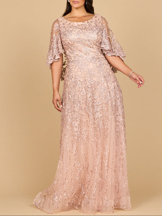 Vestido de madre con capa | 28881