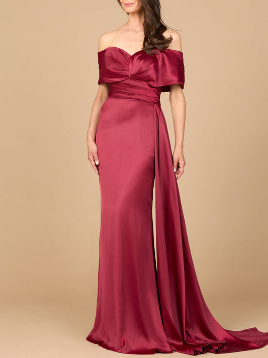 Off Shoulder Satin Dress | 28945