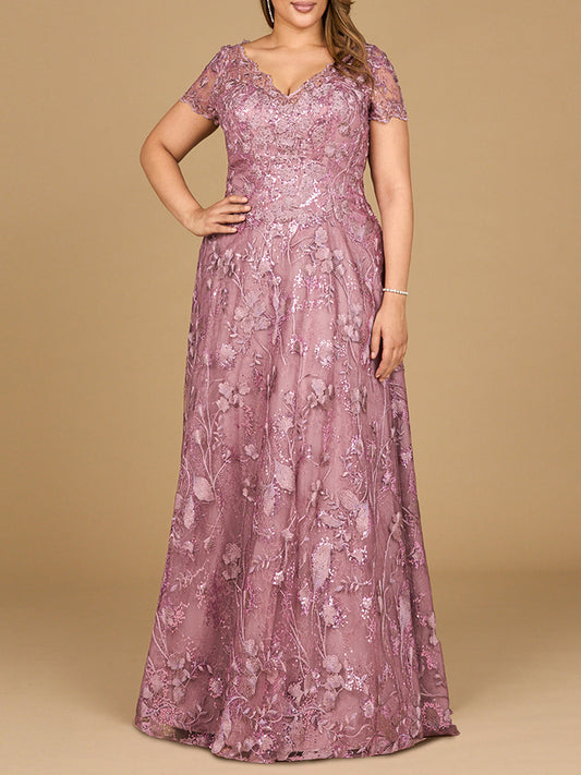 Vestido de baile de encaje tonal | 29017