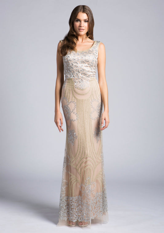 Lara 33622 - Lace Beaded Gown OUTLET