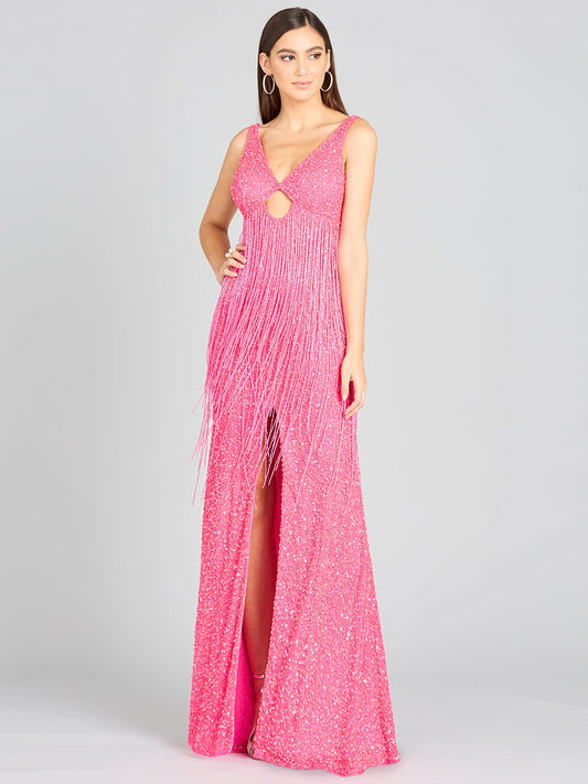 Vestido de lentejuelas con flecos Regan - 9974 | OUTLET