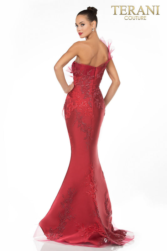 Embellished One Sleeve Evening Gown -1911E9095