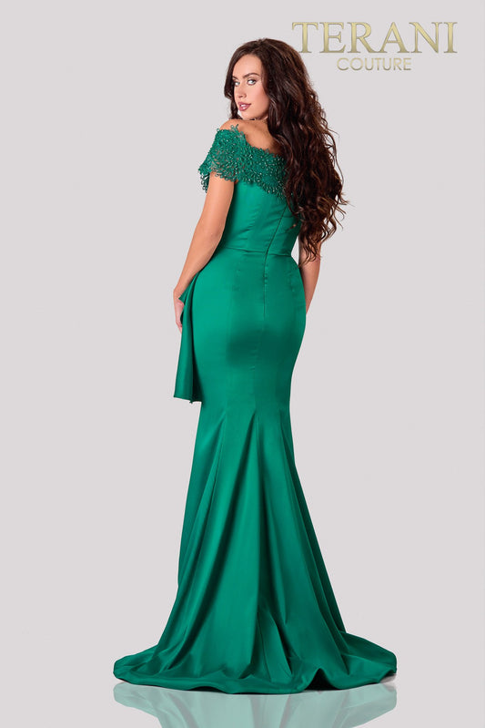 Emerald Mother Of The BrideDress In A Trumpet Fit - 2111M5255