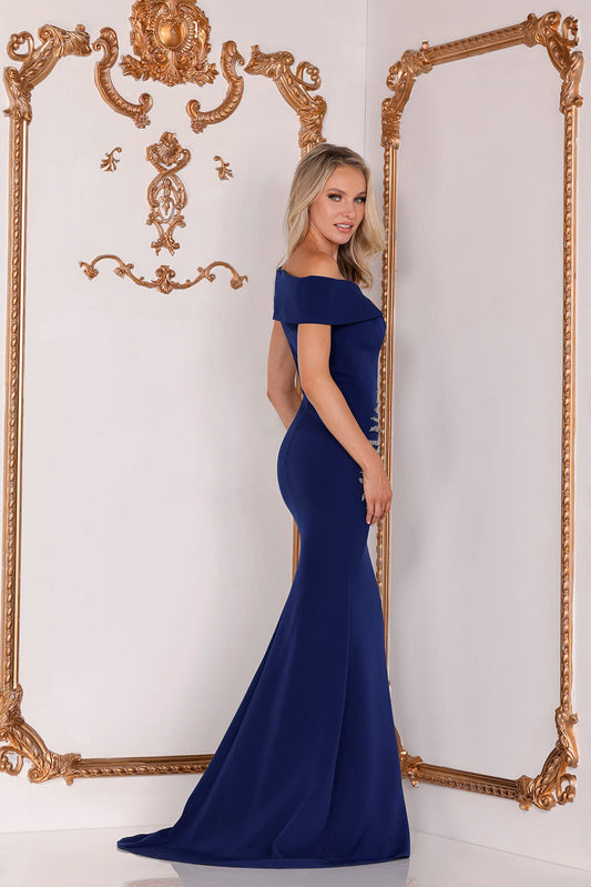 Sleek Mother Of The Bride Dress With Asymmetric Embellishments - 2111M5289