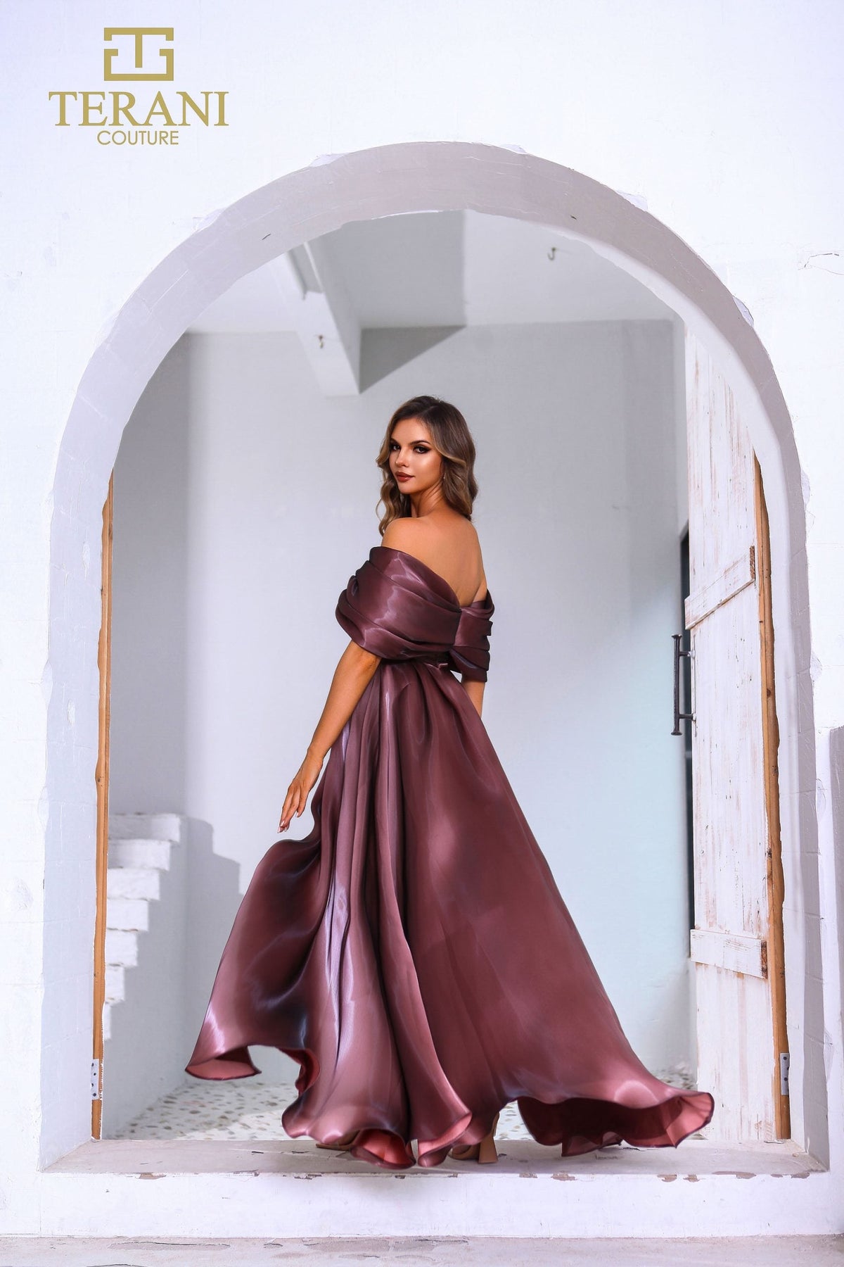 Terani Couture 251M4044 A-line gown in alternate color – additional view