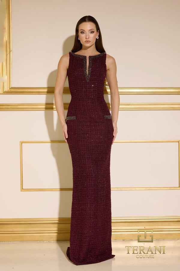 Terani Couture 252E5119 tweed cocktail dress – product photo 1