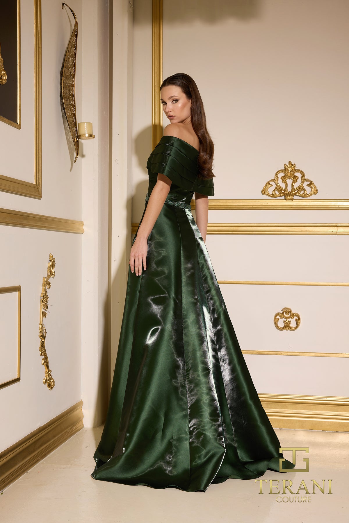 Terani Couture 252M5326 off-shoulder gown – product photo 1