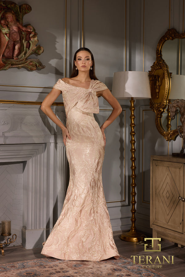 Terani Couture 252M5520 satin short dress – product photo 1
