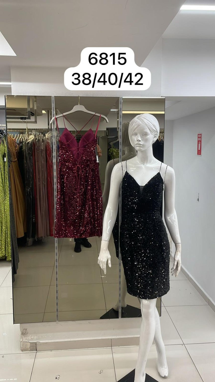 Belameur Gift Dress style 6815 – unbranded glitter mini cocktail dress