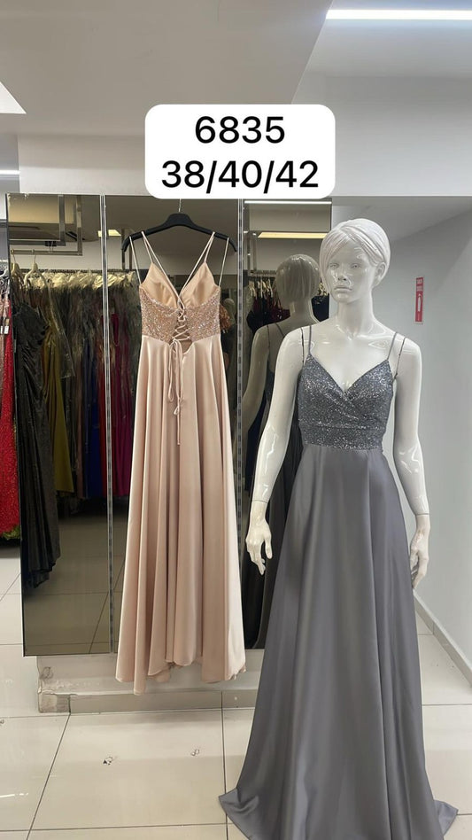 Belameur Gift Dress style 6835 – unbranded beaded formal evening gown