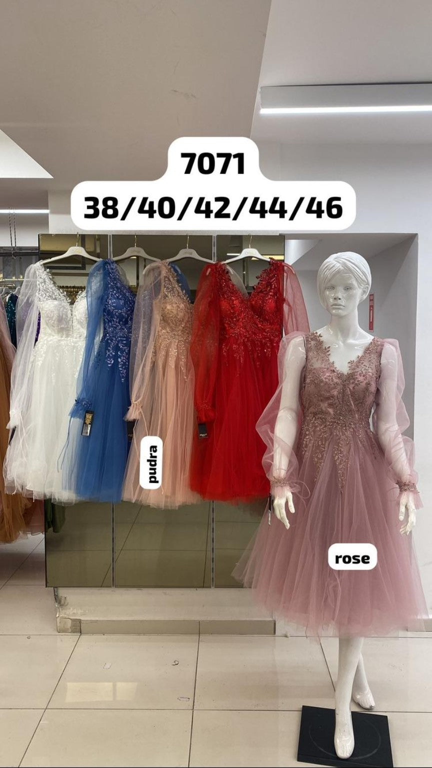 Belameur Gift Dress style 7071 – unbranded embellished tulle formal gown