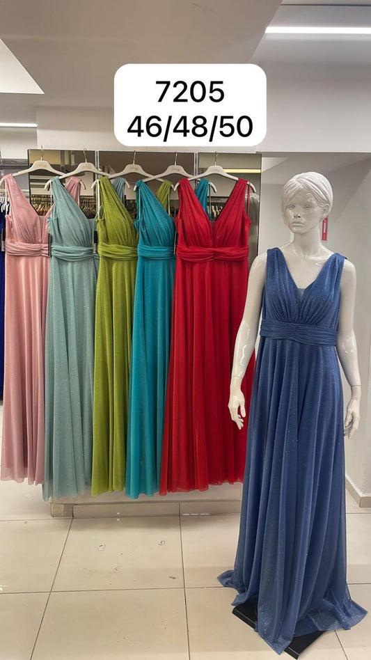 Belameur Gift Dress style 7205 – unbranded draped long evening gown