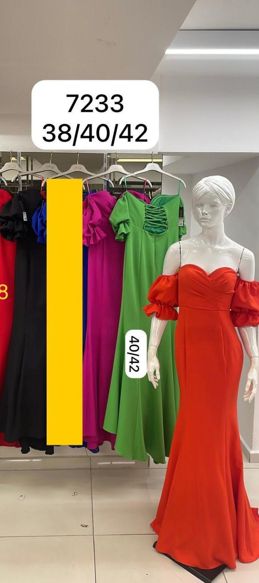 Belameur Gift Dress style 7233 – unbranded flowing formal evening gown